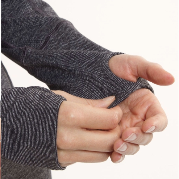 Lululemon In Stride Jacket Coal Wee Stripe / Coal - Picture 4 of 14